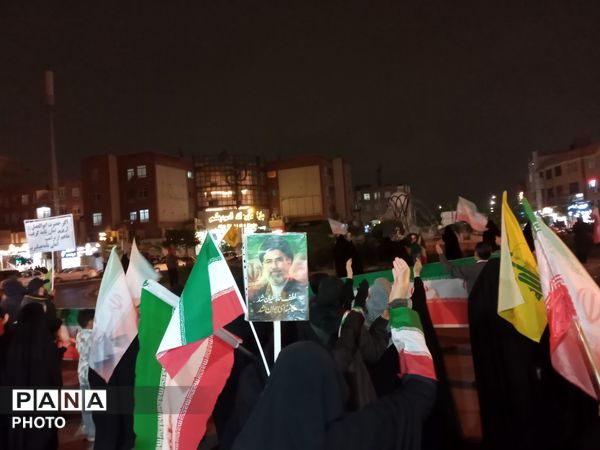 اجتماع مردمی میدان حجاب مشهد