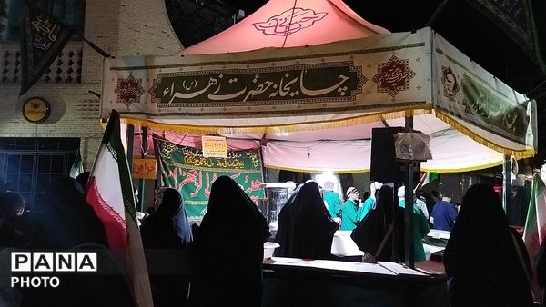 چایخانه هیئت الزهرا در شصت و هشتمین شب از اجتماعات مردمی حسینیه امام خامنه ای نیشابور 