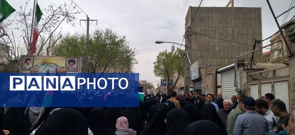 حضور پرشور مردم شهرستان فردیس در راهپیمایی روز قدس 