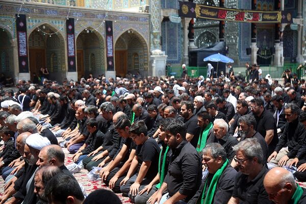 عزاداری تاسوعای حسینی(ع) در حرم حضرت معصومه(س)
