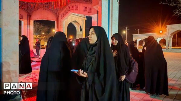 مراسم روضه خوانی وفات حضرت خدیجه (س) در مزار شهدای گمنام نیشابور 