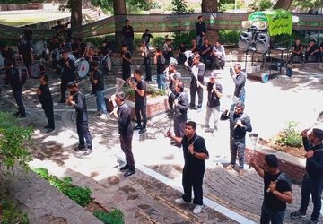 مراسم تاسوعای حسینی در پارک باباامان بجنورد