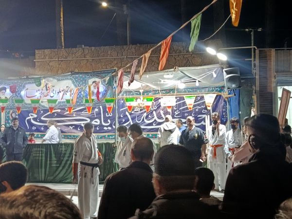 گلبانک الله اکبر در پارک‌کودک خیابان امام شهرستان کاشمر 