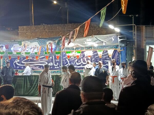گلبانک الله اکبر در پارک‌کودک خیابان امام شهرستان کاشمر 