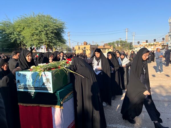 مراسم استقبال و تشییع پیکر پاک شهید گمنام در شهرستان دهلران 