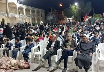 اجتماع عظیم فرهنگیان زارچ در مراسم بیتاب میناب