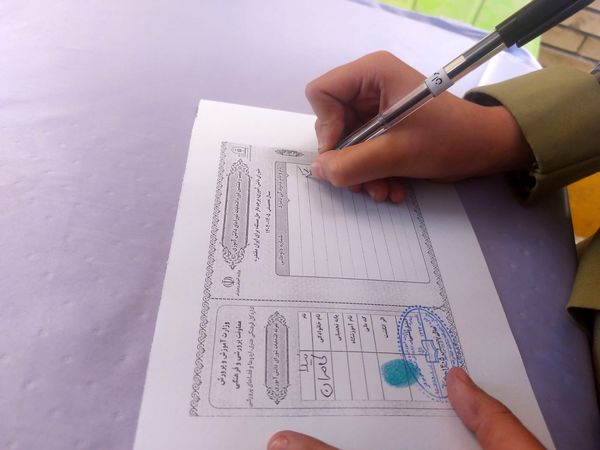 برگزاری انتخابات شورای دانش‌آموزی در مدرسه حضرت معصومه(س) حاجی‌آباد