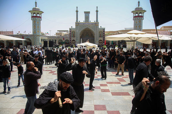 عزاداری سالروز شهادت امام حسن مجتبی(ع) در حرم حضرت معصومه(س)