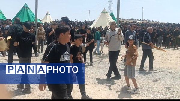 مراسم خیمه سوزان در شهر طاقانک