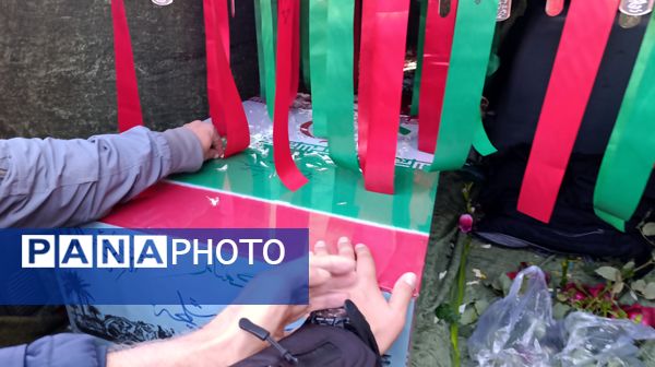 مراسم استقبال از پیکر شهید گمنام خوشنام فاطمی در مسجد جامع نیشابور 