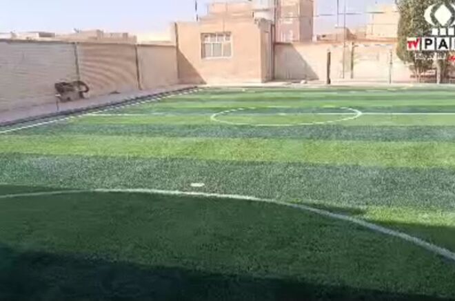 بهره‌برداری از زمین چمن مصنوعی دبیرستان شهید ترابی سرچشمه زارچ