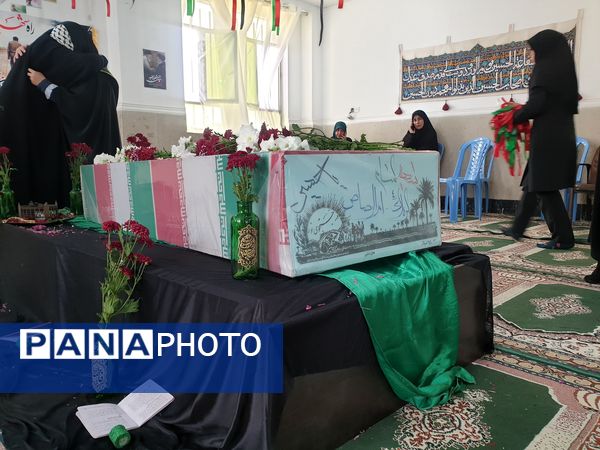 مراسم تشییع پیکر شهید گمنام در مدرسه علامه طباطبایی منطقه پردیس