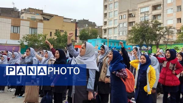 صبحگاهی با یاد شهید مقاومت در دبستان شهید رجبی ناحیه ۶ مشهد
