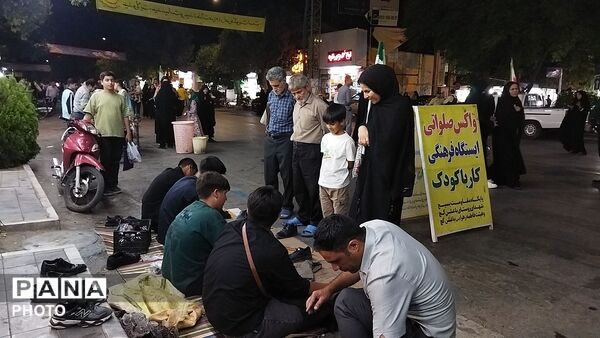 موکب واکس صلواتی روستای باغشن گچ نیشابور در نود و نهمین شب از اجتماعات 