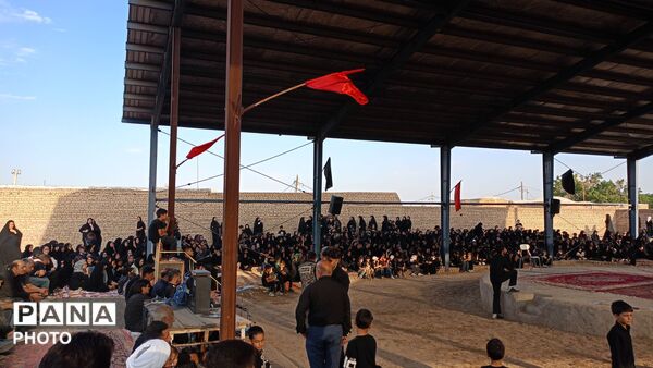 مراسم عزاداری عصر عاشورا در روستای نصرآباد