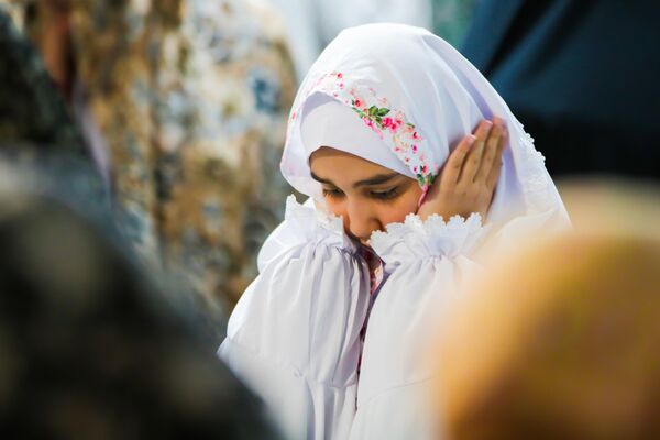 اعتکاف مادر و دختری در مسجد مقدس جمکران