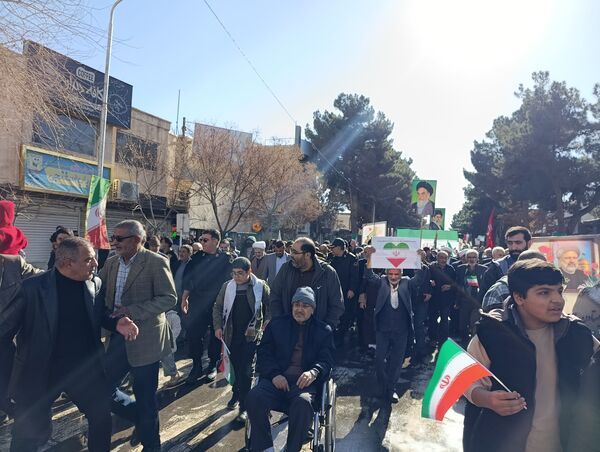 راهپیمایی در محکومیت تروریست های مسلح در تربت حیدریه