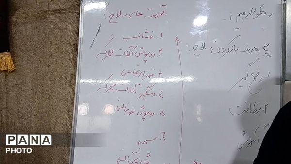 بانوان بسیجی و جانفدا در شهر فردوسیه باآموزش و فراگیری کار با اسلحه به دفاع از وطن وجان خود وهموطنانشان برخاستند