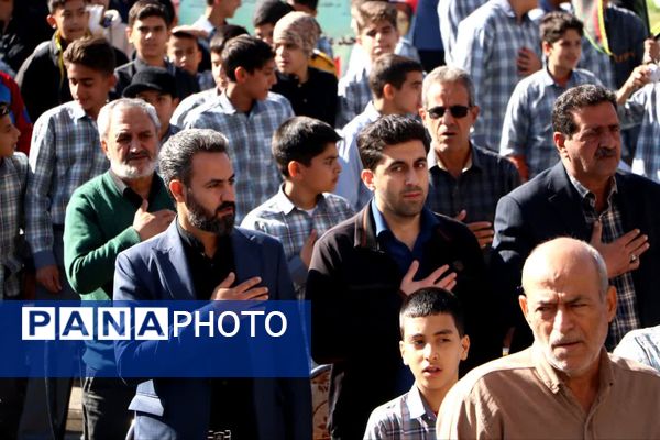 راهپیمایی با شکوه ۱۳ آبان ماه در شهرستان آباده