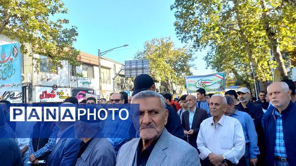 راهپیمایی ۱۳ آبان در قائمشهر