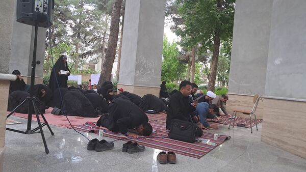 مراسم شهادت امام محمد باقر (ع) درکنار شهدای گمنام پارک وحدت آشخانه