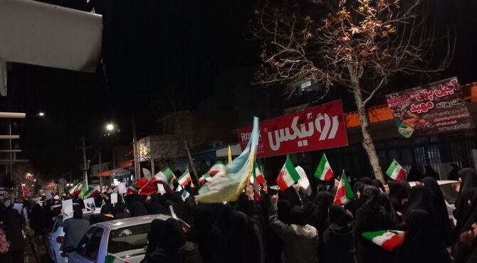 مردم شهرستان آبدانان برای محکوم کردن رژیم خون خوار صهیونیست تجمع کردند