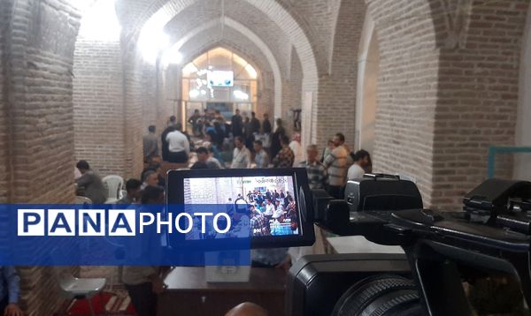 حضور مردم ولایتمدار نیشابور پای صندوق‌های رای