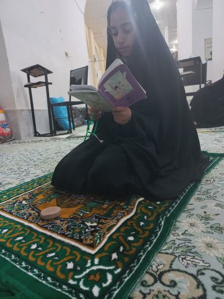 حس و حال معنوی دانش‌آموزان ابرکوهی در اعتکاف