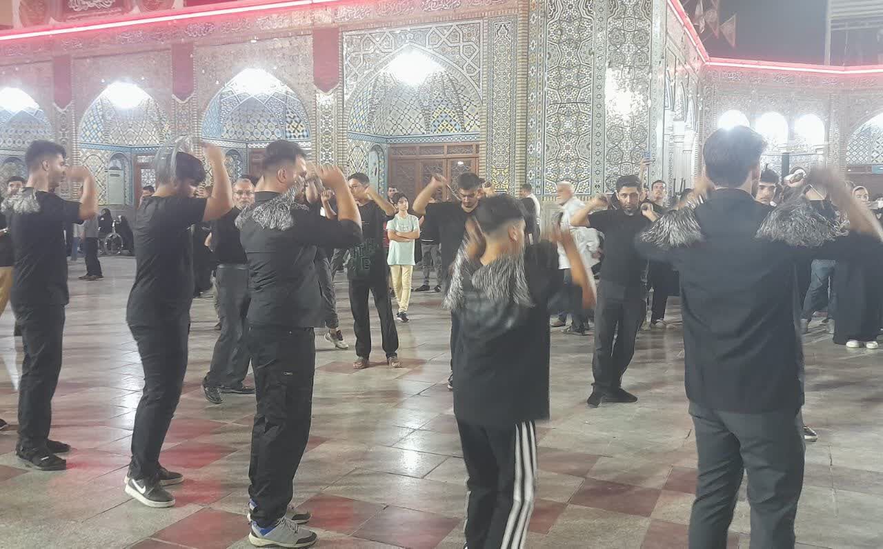 حرم حضرت معصومه(س) در شب شهادت برادر