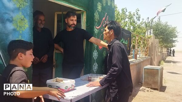 موکب قمر بنی هاشم روستای حسن آباد بلهر در روز عاشورای حسینی 