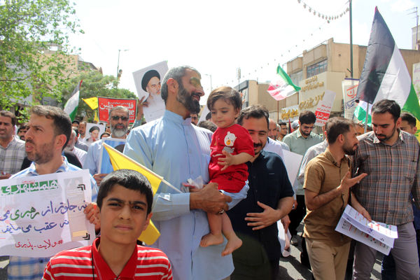 اعلام انزجار مردم قم از جنایات رژیم صهیونیستی در جمعه خشم