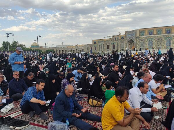 برگزاری مراسم پر فیض دعای عرفه در حرم مطهر رضوی