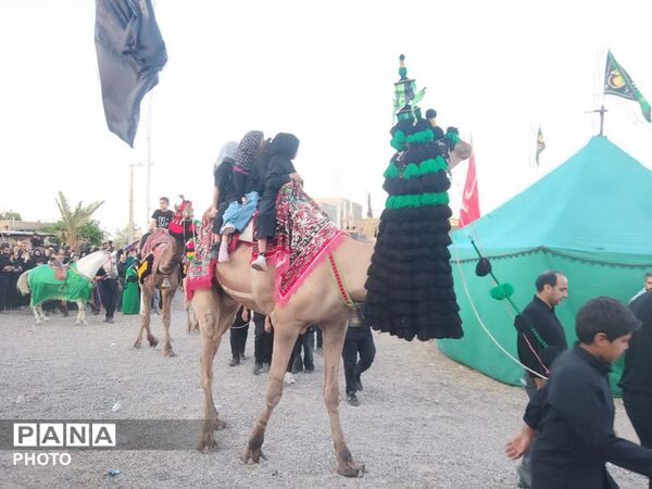 قافله نمادین کربلا در روستای علی آباد پیشکوه تفت