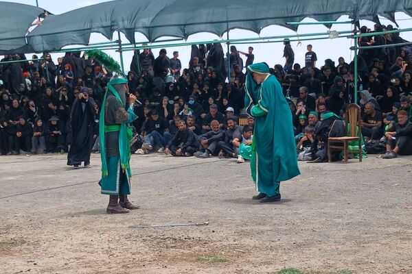 روستای مرزان؛ آیین عاشوراییِ میعاد عاشقان حسینی و بیعت با رهبر سوم انقلاب اسلامی