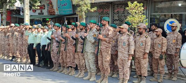 وداع باشکوه مردم سملقان با پیکر مطهر شهید مدافع وطن علی‌اصغر نورانی