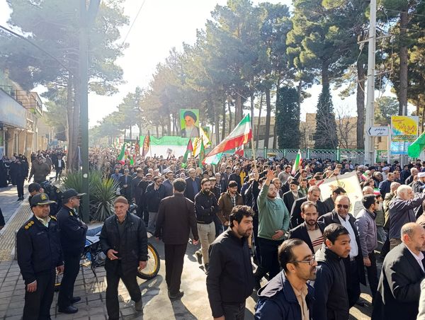راهپیمایی در محکومیت تروریست های مسلح در تربت حیدریه