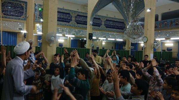 مراسم اعتکاف در مسجد موسی بی جعفر ( ع) 