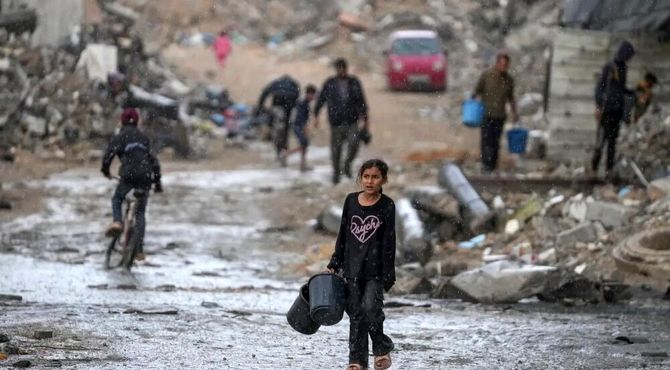 اوضاع فاجعه‌بار مردم فلسطین در سرمای غزه