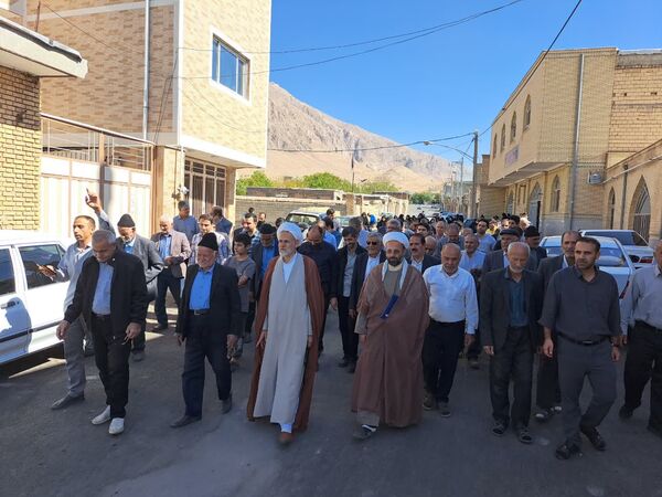 راهپیمایی بشارت نصر در شهر و بخش گندمان 