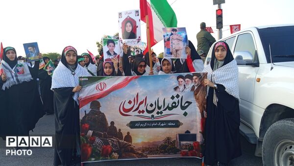میناب به رنگ ایران؛ اجتماع گسترده «جان‌فدایان ایران»