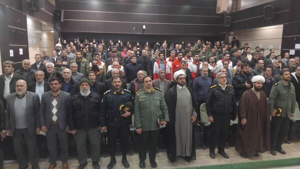 حضور پرشور مردم و مسئولان نورآباد در مراسم سالگرد شهادت سپهبد سلیمانی