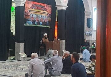 مراسم شب اربعین در مسجد الهادی نیشابور