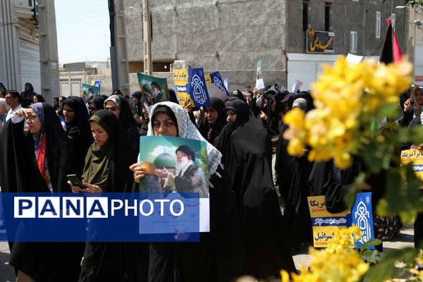 راهپیمایی روز قدس در تنگستان