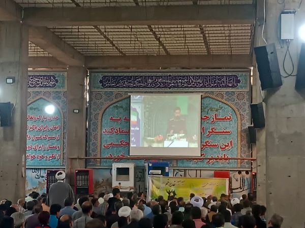 نماز جمعه با حضور پرشور مردم ولایتمدار نیشابور 