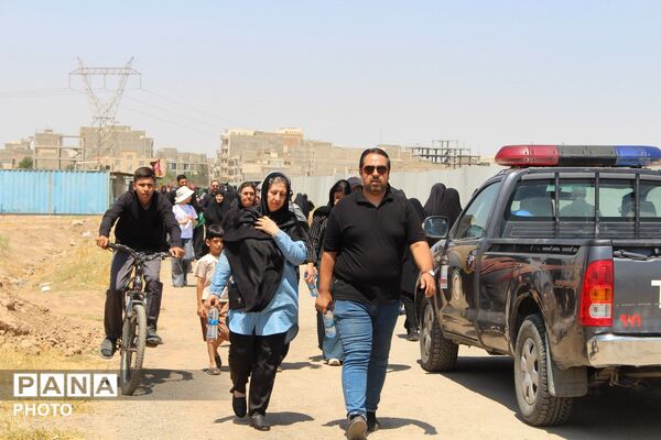 نظرآباد میزبان آیین پیاده‌روی جاماندگان اربعین حسینی 