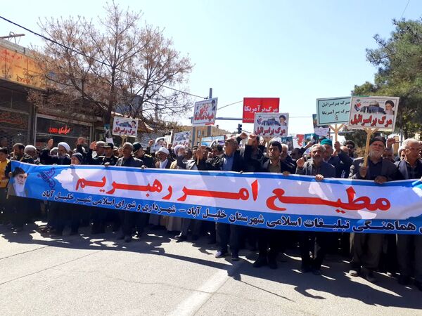 راهپیمایی باشکوه روز جهانی قدس در شهرستان خلیل‌آباد