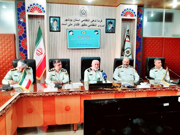 نشست خبری فرمانده انتظامی استان بوشهر