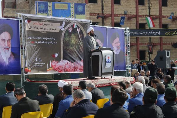 مراسم گرامیداشت اربعین شهید گمنام در گچساران