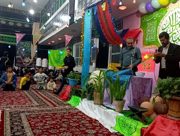 تکیه حسینی غرق در شادی علوی