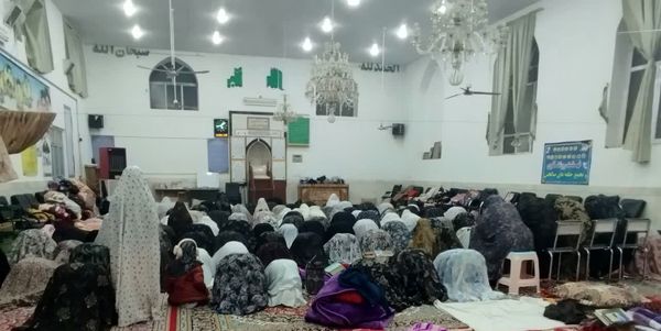 مراسم اعتکاف در مسجد روستای مهدی آباد خلیل آباد